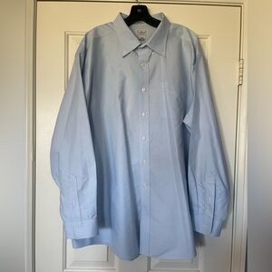LL Bean Light Blue Long Sleeve￼Button Down Shirt Mens Sz 18‎ 35 Item 209410